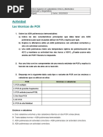 Actividad - Las Técnicas de PCR - 22-23