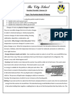 Handout # 2.4 Particle Model For Matter