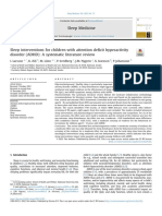 Sleep Interventions For Children With Attention Deficit Hyperactivity Disorder (ADHD) : A Systematic Literature Review