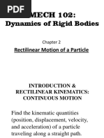 2rectilinear Motion