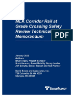 Sound Transit - MLK Corridor Rail at Grade Crossing Safety Review Technical Memorandum - 2022