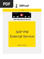 SAP PM External Service Tutorial - Free SAP PM Training