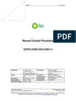 AzSPU Record Control Procedure