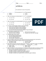 CP Physics Chapter 14 Light and Reflection PDF