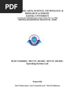 Operating Systems Lab Manual JNTU