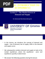 ECON 101 Lecture 3 - The Market Forces of Demand & Supply