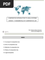 Lesson 1. Fundamentals of Comparative Law