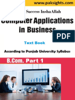 Computer Application in Business B.Com Part 1 Book Full