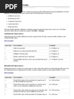 PLSQL Operators