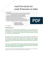 Constitutional Provisions For Environment Protection in Indian Law