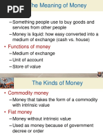 Chapter 3 The Monetary System