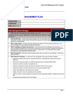 Risk Management Plan Template