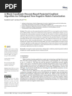 A Block Coordinate Descent-Based Projected GradientAlgorithm For Orthogonal Non-Negative Matrix Factorization