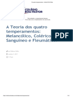 Os Quatro Temperamentos - Material para Professores