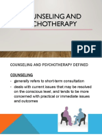 1 Counseling and Psychotherapy