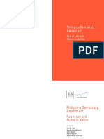 Philippine Democracy Assessment Rule of Law and Access To Justice