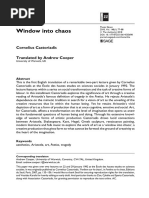 1992 - Castoriadis - Window Into Chaos