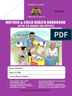 Mother Child Health Handbook MOH September 2020