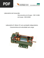 Laboratório 9 Motor CC Independente Sem Carga