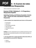 Módulos 5 - 6 - Examen de Redes Redundantes Respuestas