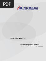 Owner's Manual: Vision Cutting Series Machine