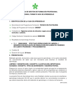 GUIA DE APRENDIZAJE 2 Limpieza y Desinfecciòn MONTERIA