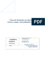 Toma de Decisiones en Situación de Certeza, Riesgo e Incertidumbre V4