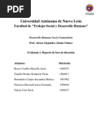 Evidencia 3. Reporte de Foro de Discusión