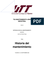 Linea Del Tiempo Del Mantenimiento