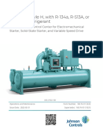 Model YK Style H, With R-134a, R-513A, or R-1234ze Refrigerant