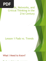 Trends, Networks, and Critical Thinking Lesson 1