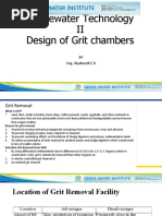 Design of Grit Chambers