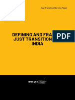 Defining and Framing Just Transition For India