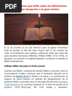 La Luz Maravillosa Que Brilla Sobre Los Adventistas