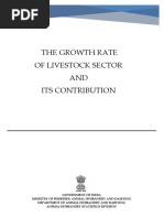 The Growth Rate of Livestock Sector AND Its Contribution