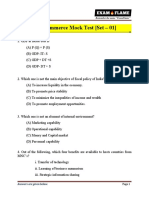 UGC NET Commerce Mock Test (Set 01)