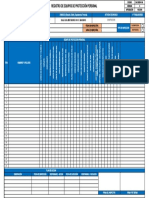 REGISTRO de Equipos de Protección Personal