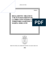 Reglamento Orgánico Y de Funcionamiento de La Dirección General Del Territorio Marítimo Y de Marina Mercante