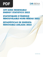 IRENA Off-Grid Renewable Energy Statistics 2022