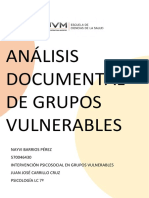 Análisis Documental de Grupos Vulnerables