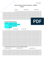 Evaluare. Inmultirea