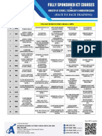 Face To Face - Ict Schedule - Jan 2023