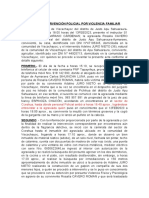 Acta de Intervención Policial Por Violencia Familiar