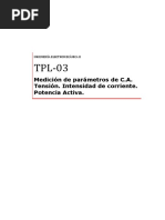 TPL.03 - Medición de Parámetros de C.A. - 2022