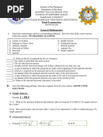 General Mathematics Final Exam