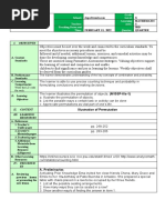 I. Objectives: School: Grade Level: Teacher: Learning Area: Teaching Dates and Time: Quarter