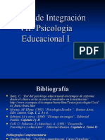 Módulo de Integración VII: Psicología Educacional I