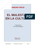 Freud 1930. El Malestar en La Cultura. Acápite I