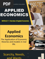 Module 1 Overview of Applied Economics