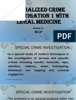 Specialized Crime Investigation 1 With Legal Medicine